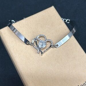 Silver Heart Bracelet